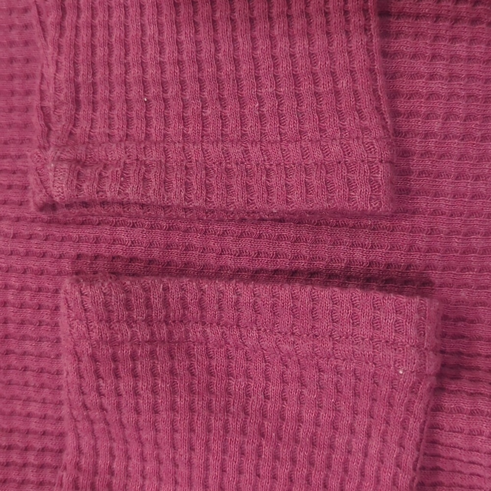 Carhartt Women's en's Waffle Knit Hoodie Mauve Rosey Pink - Picture 5 of 7